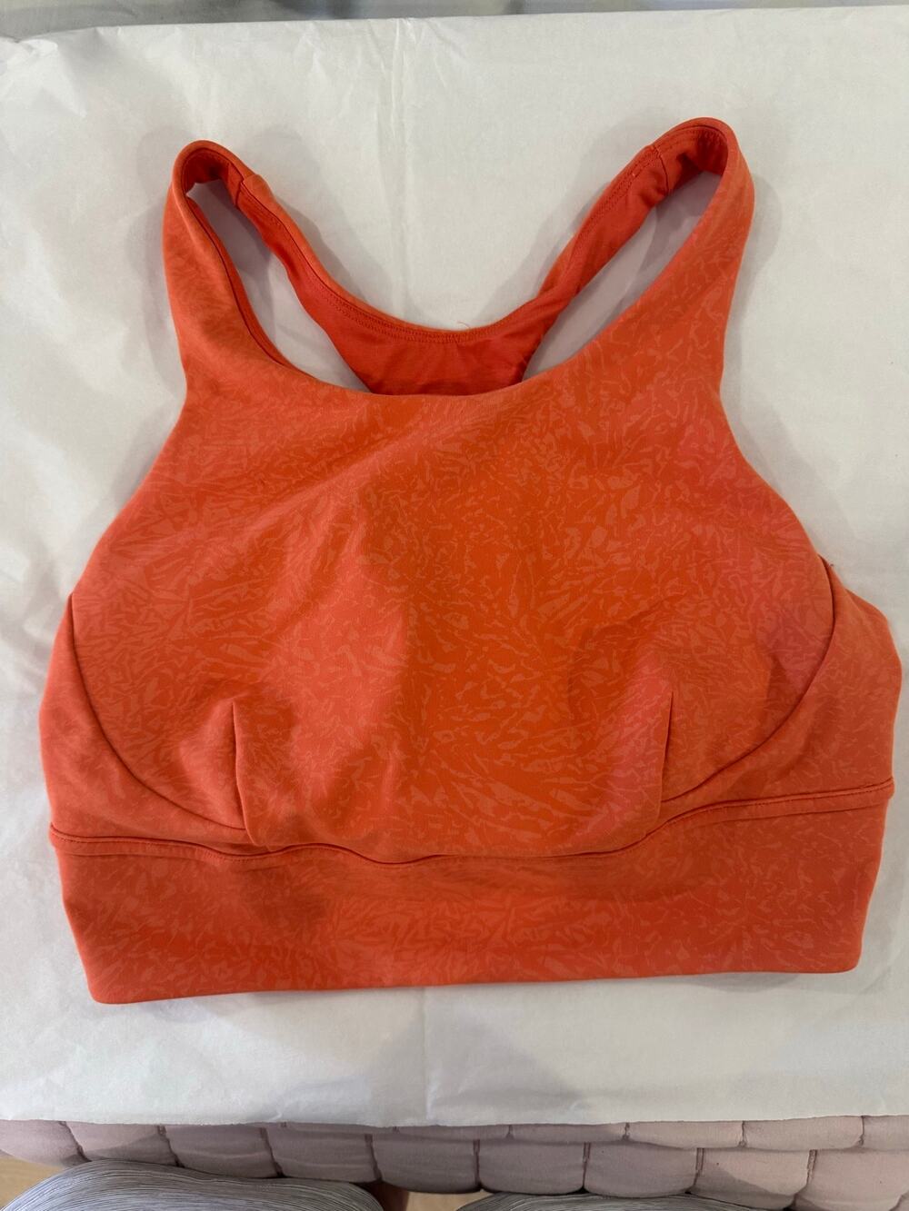 Lululemon Orange Sports Bra Size 10